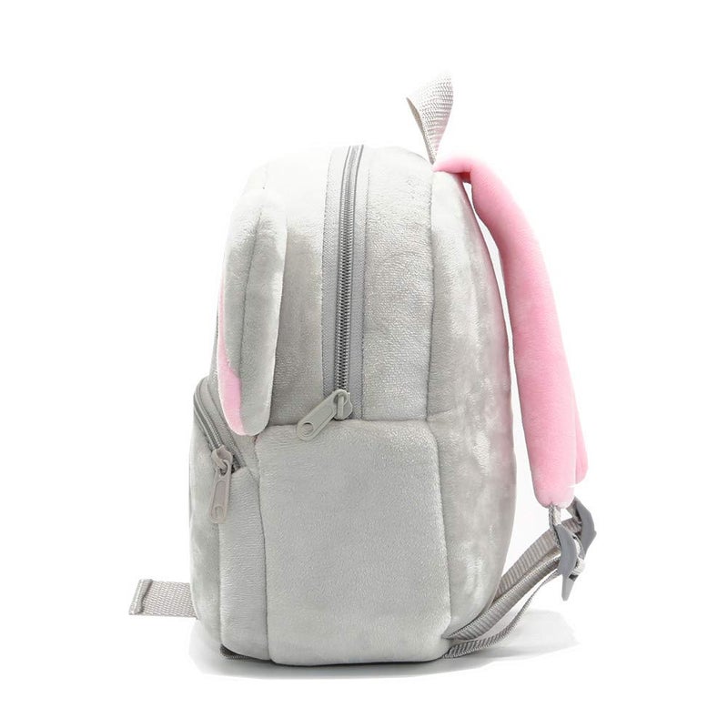 NICE CHOICE Cute Toddler Backpack Toddler Bag Plush Animal Cartoon Mini Travel Bag for Baby Girl Boy 2-6 Years(Grey Elephant) - Image 3